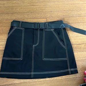 Black belt buckle skirt